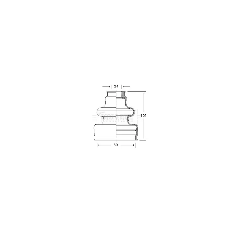 Joint-soufflet, arbre de commande BORG & BECK BCB2651