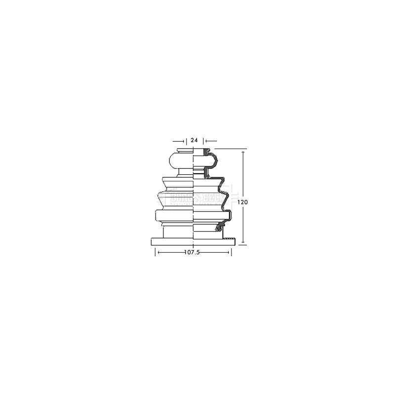 Joint-soufflet, arbre de commande BORG & BECK BCB2682