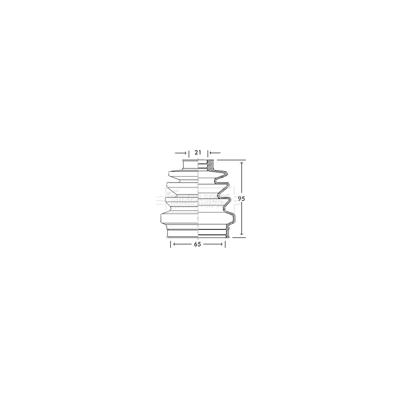 Joint-soufflet, arbre de commande BORG & BECK BCB2687