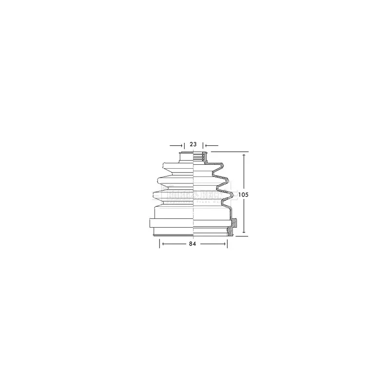 Joint-soufflet, arbre de commande BORG & BECK BCB2695