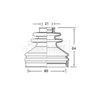 Joint-soufflet, arbre de commande BORG & BECK BCB2699