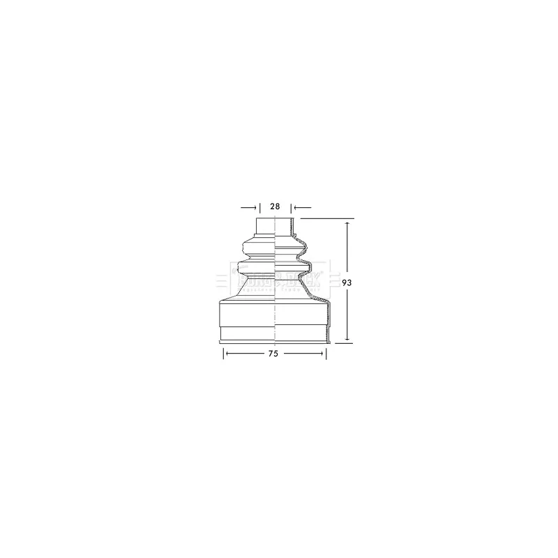 Soufflets de cardan avant BORG & BECK BCB2738