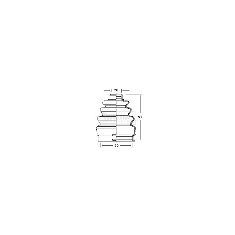 Joint-soufflet, arbre de commande BORG & BECK BCB2739