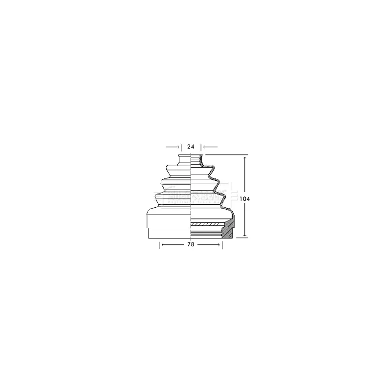Joint-soufflet, arbre de commande BORG & BECK BCB2740