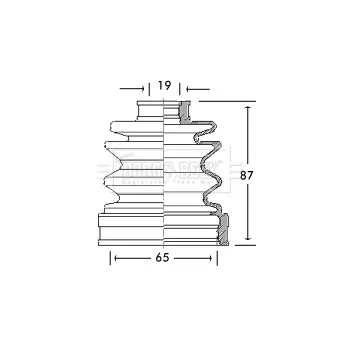 Joint-soufflet, arbre de commande BORG & BECK BCB2742