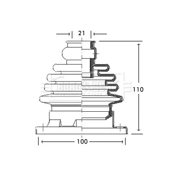 Joint-soufflet, arbre de commande BORG & BECK BCB2754