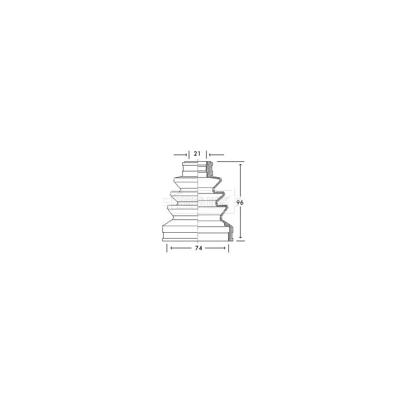 Joint-soufflet, arbre de commande BORG & BECK BCB2755