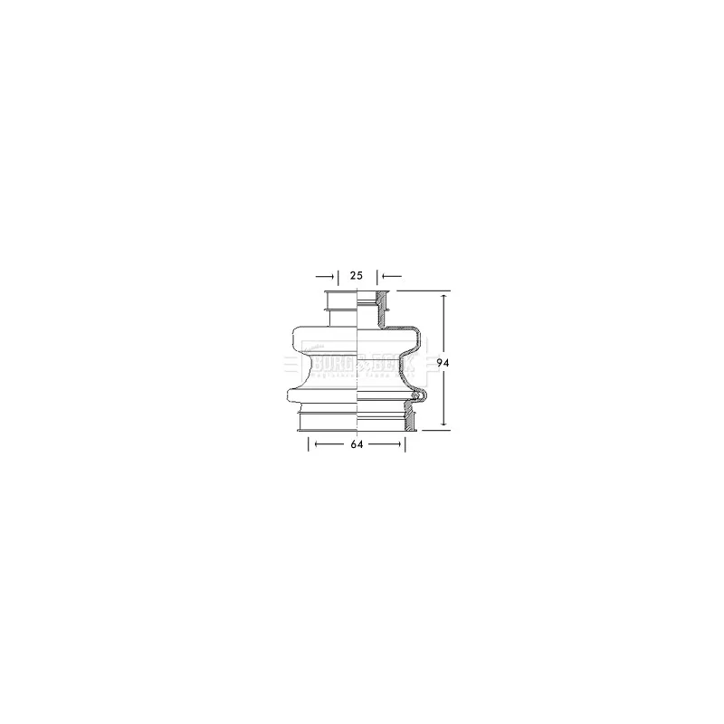 Joint-soufflet, arbre de commande BORG & BECK BCB2758