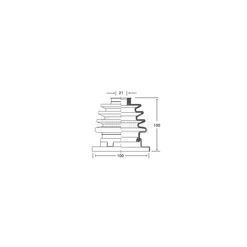 Joint-soufflet, arbre de commande BORG & BECK BCB2759