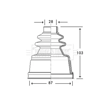 Soufflets de cardan avant BORG & BECK BCB2775