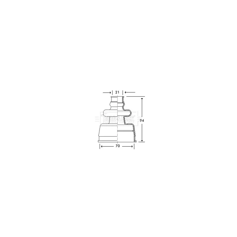 Joint-soufflet, arbre de commande BORG & BECK BCB2776