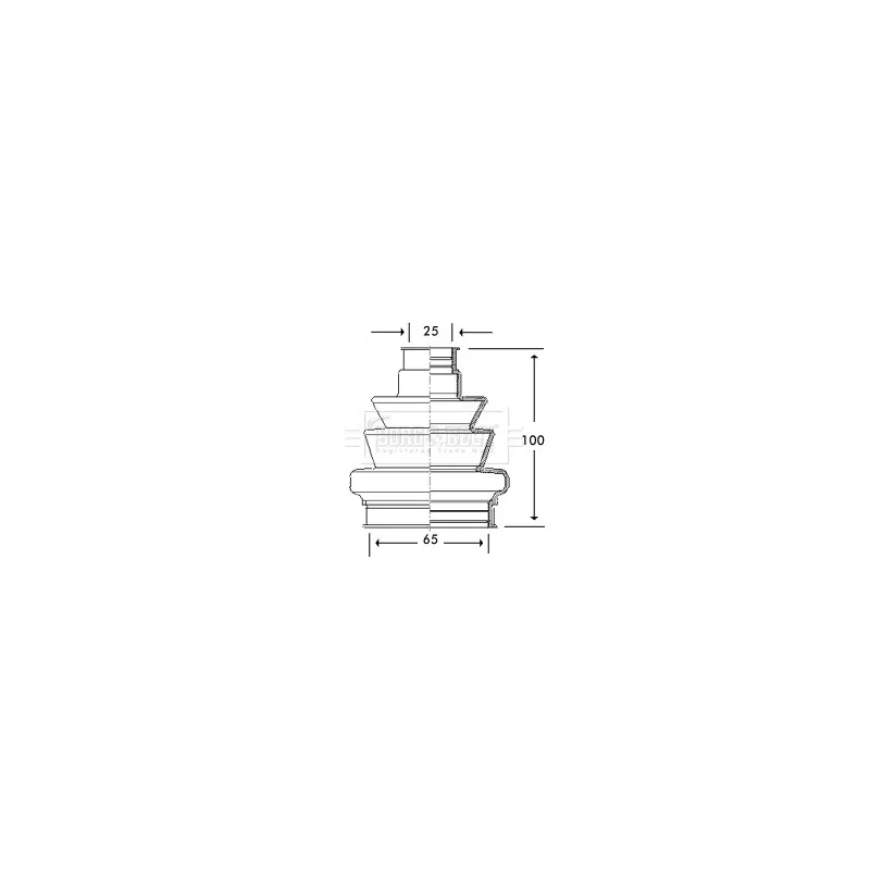 Joint-soufflet, arbre de commande BORG & BECK BCB2777