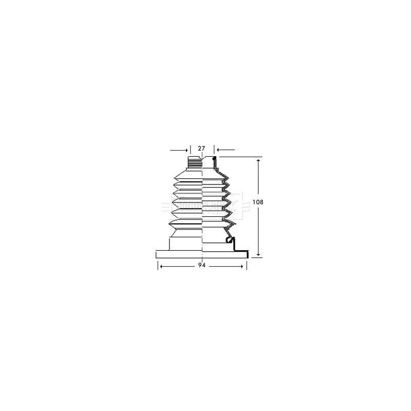 Joint-soufflet, arbre de commande BORG & BECK BCB2788