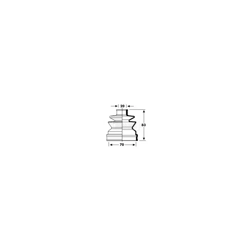 Joint-soufflet, arbre de commande BORG & BECK BCB2793