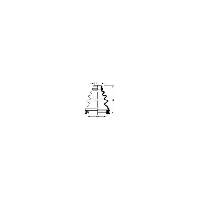Joint-soufflet, arbre de commande BORG & BECK BCB2805