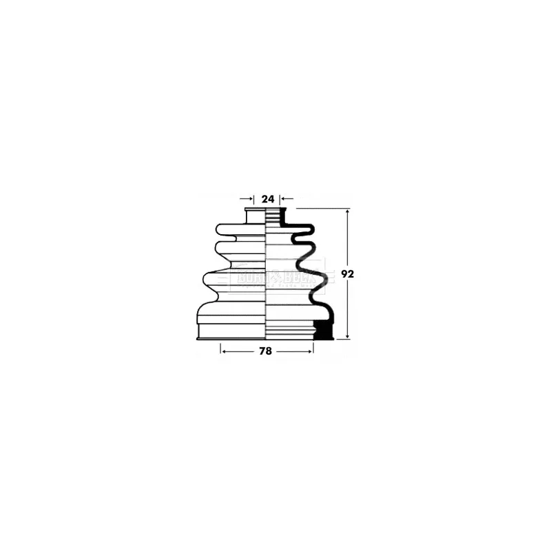 Joint-soufflet, arbre de commande BORG & BECK BCB2829