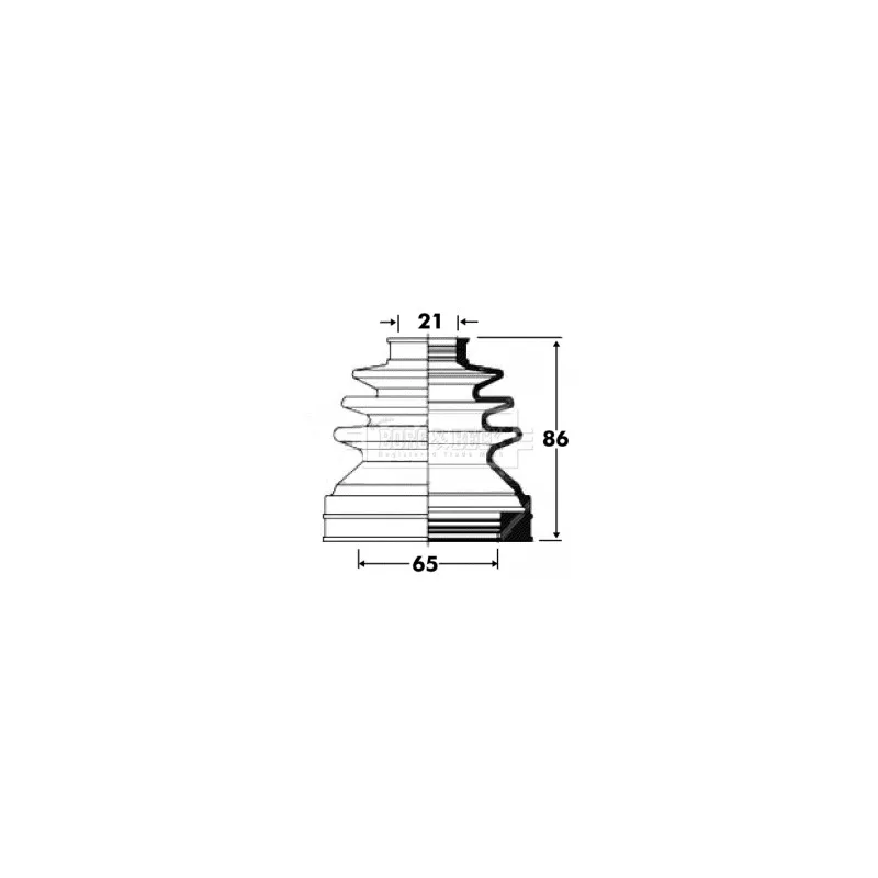 Joint-soufflet, arbre de commande BORG & BECK BCB2850