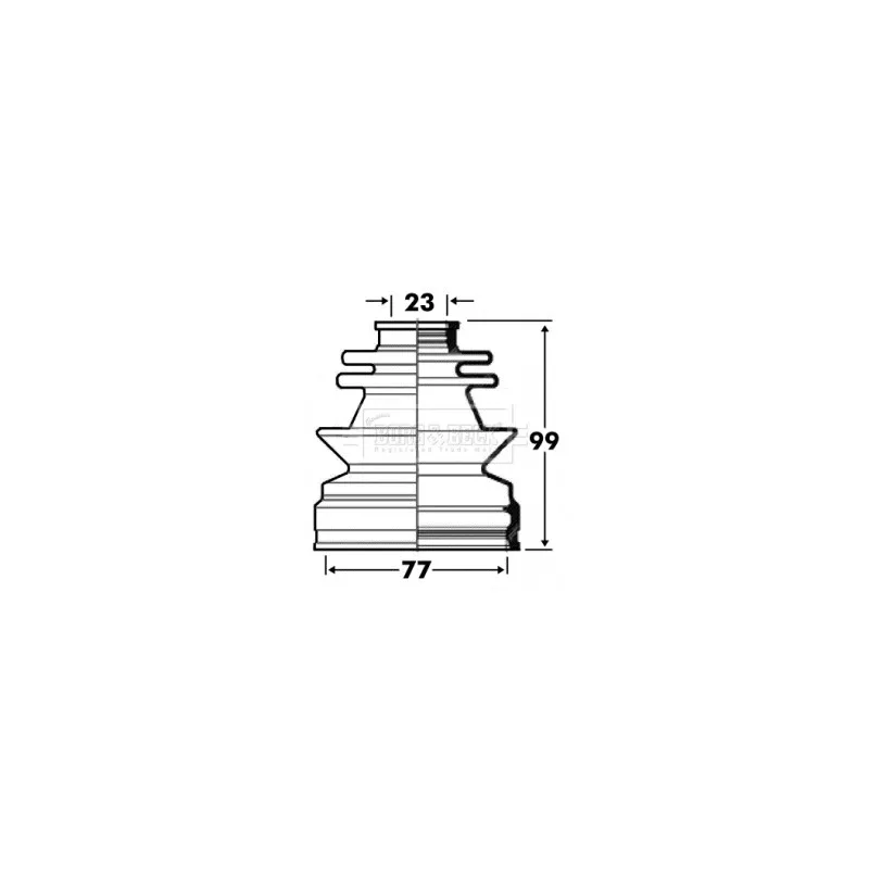 Joint-soufflet, arbre de commande BORG & BECK BCB2851