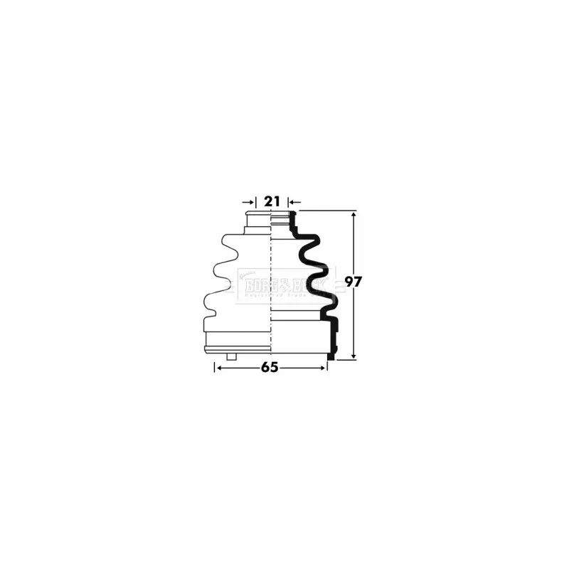 Joint-soufflet, arbre de commande BORG & BECK BCB2859