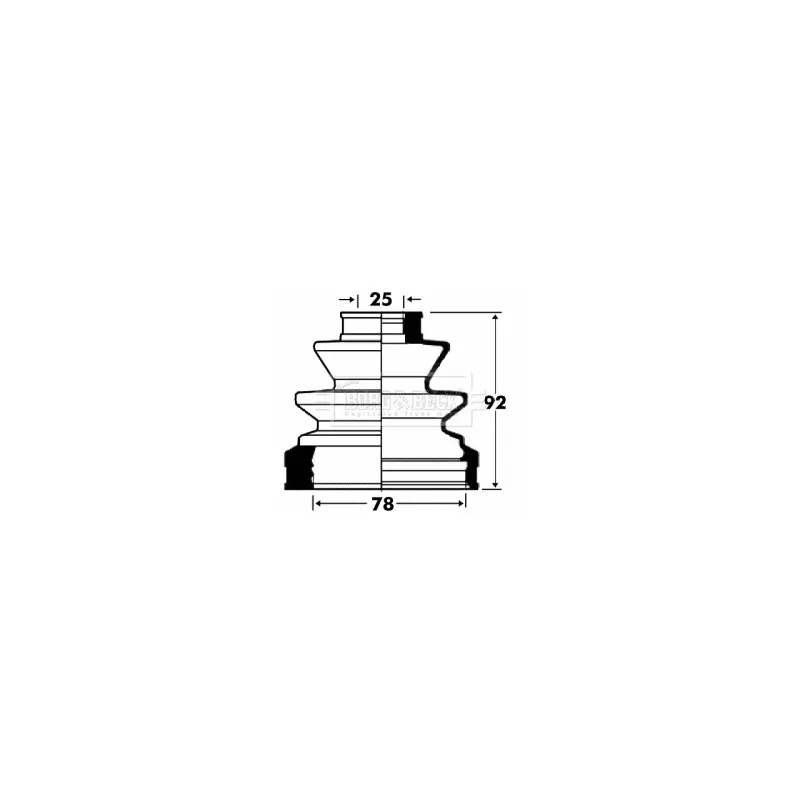 Joint-soufflet, arbre de commande BORG & BECK BCB2868