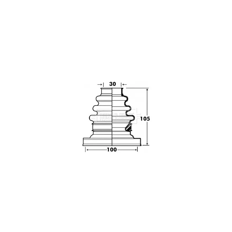 Joint-soufflet, arbre de commande BORG & BECK BCB2883