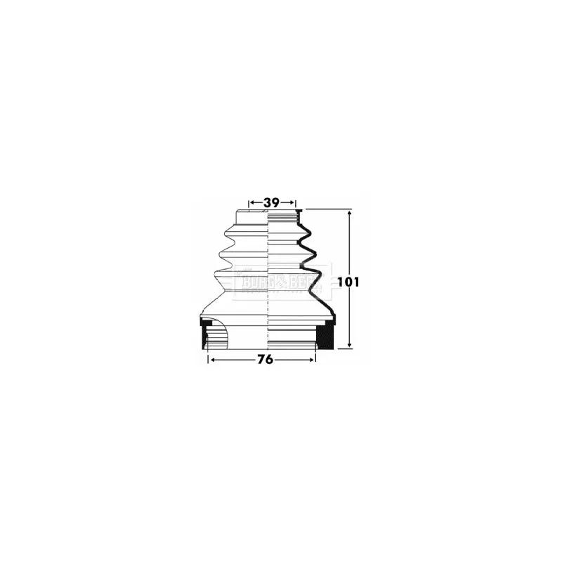 Joint-soufflet, arbre de commande BORG & BECK BCB2890
