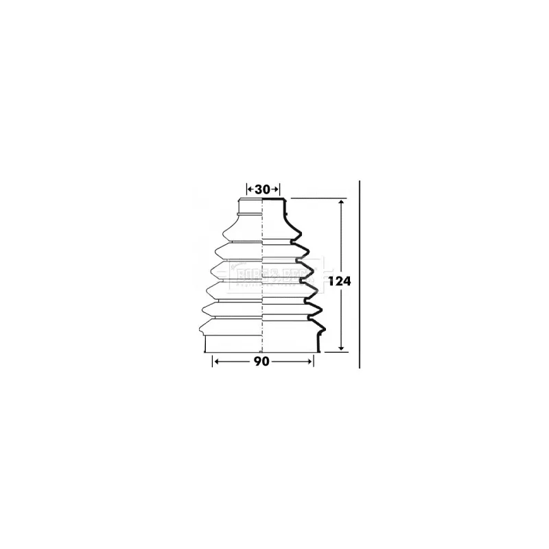 Joint-soufflet, arbre de commande BORG & BECK BCB2898
