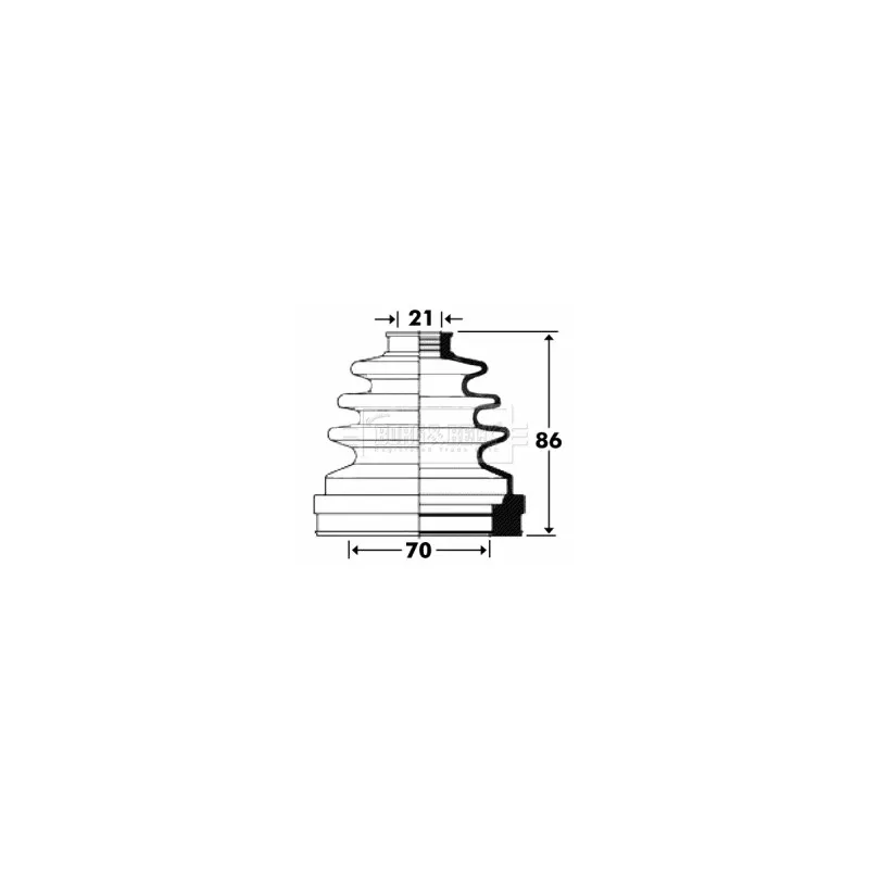 Joint-soufflet, arbre de commande BORG & BECK BCB2899