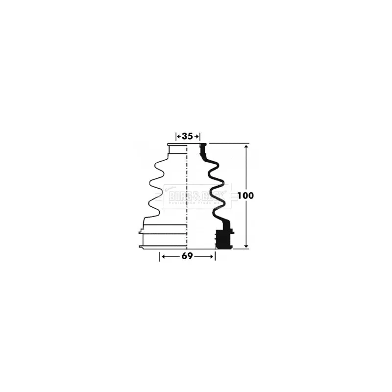 Joint-soufflet, arbre de commande BORG & BECK BCB2903