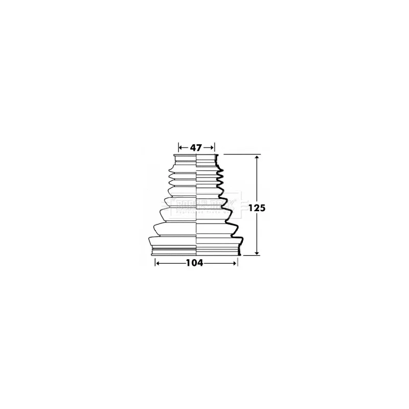 Joint-soufflet, arbre de commande BORG & BECK BCB2908