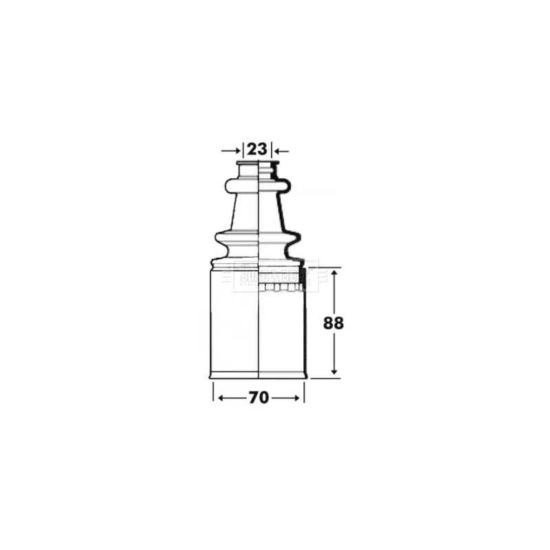Joint-soufflet, arbre de commande BORG & BECK BCB2913