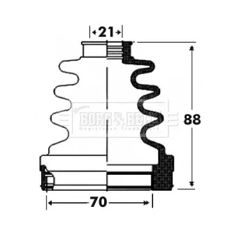 Joint-soufflet, arbre de commande BORG & BECK BCB2918