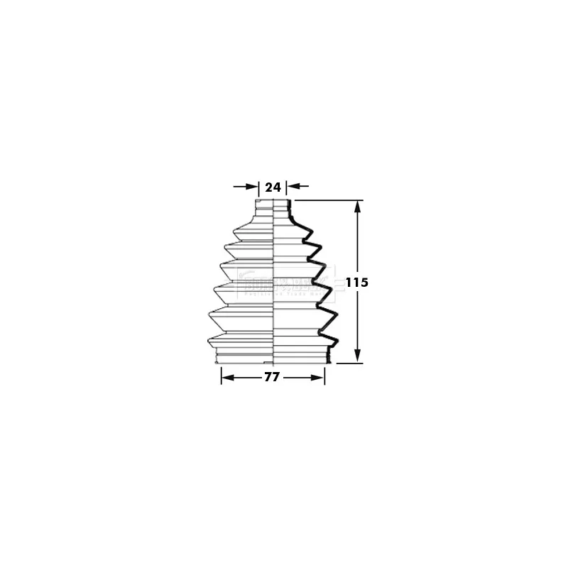 Joint-soufflet, arbre de commande BORG & BECK BCB6007
