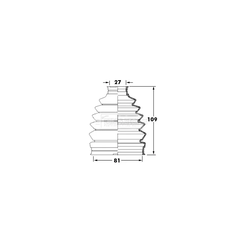 Joint-soufflet, arbre de commande BORG & BECK BCB6009