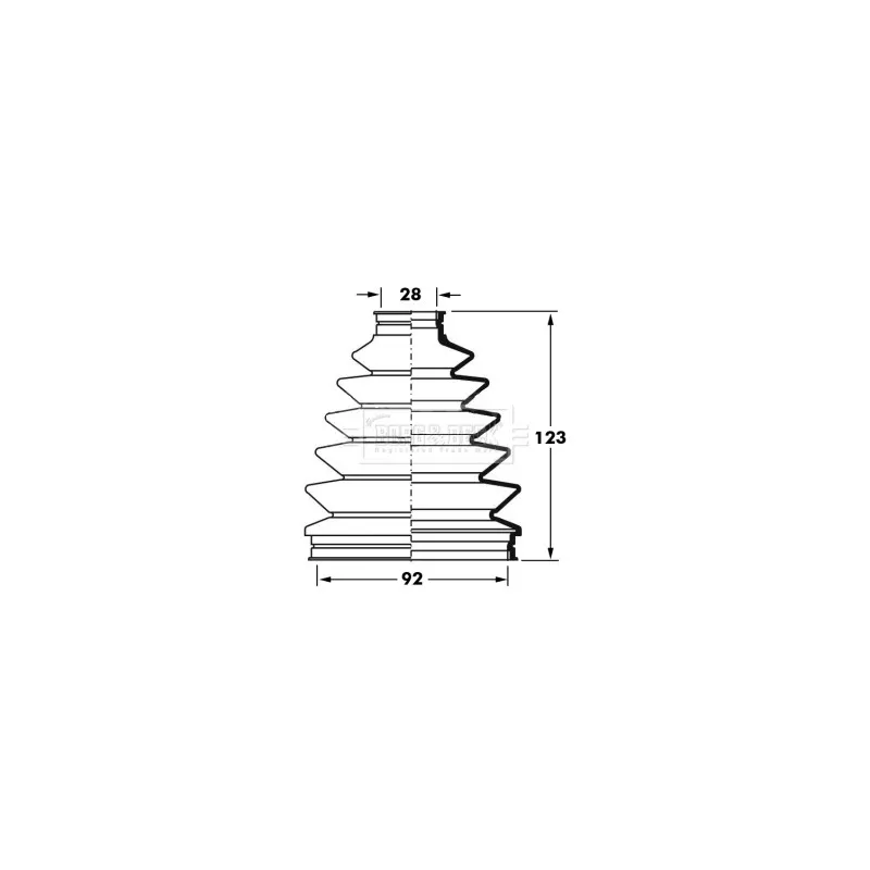 Joint-soufflet, arbre de commande BORG & BECK BCB6014