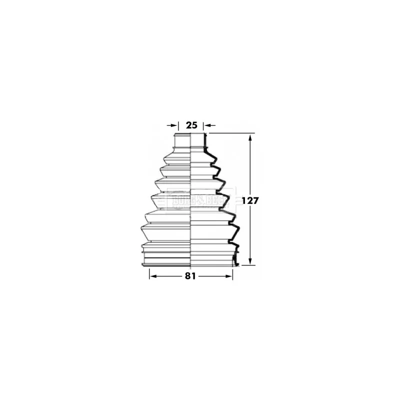 Joint-soufflet, arbre de commande BORG & BECK BCB6021