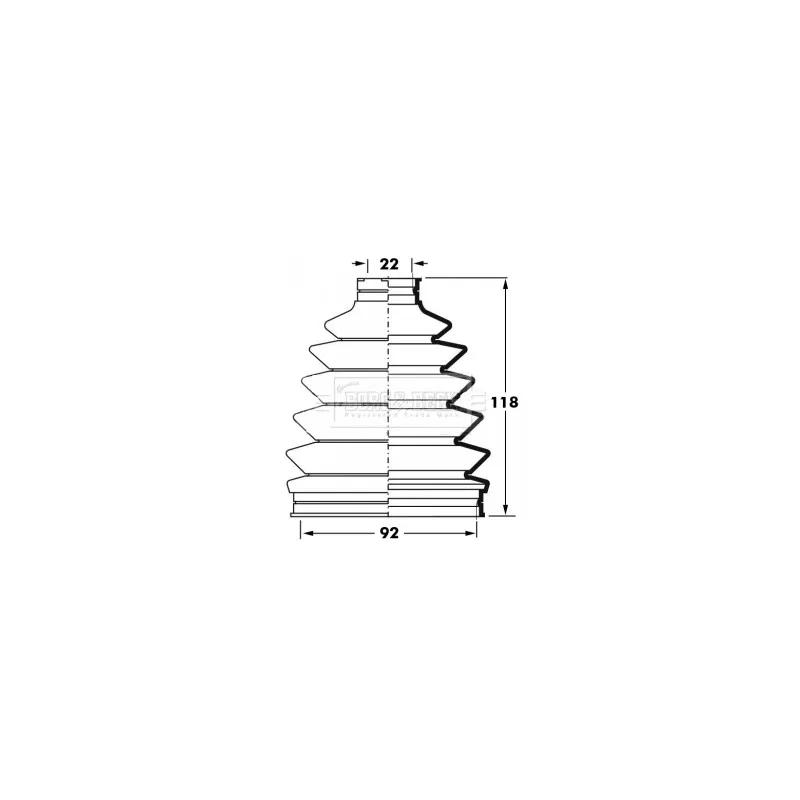 Joint-soufflet, arbre de commande BORG & BECK BCB6025
