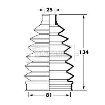 Joint-soufflet, arbre de commande BORG & BECK BCB6028