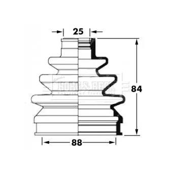 Joint-soufflet, arbre de commande BORG & BECK BCB6033