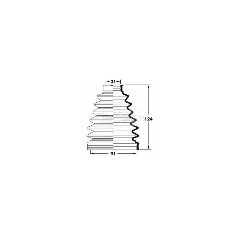 Joint-soufflet, arbre de commande BORG & BECK BCB6056
