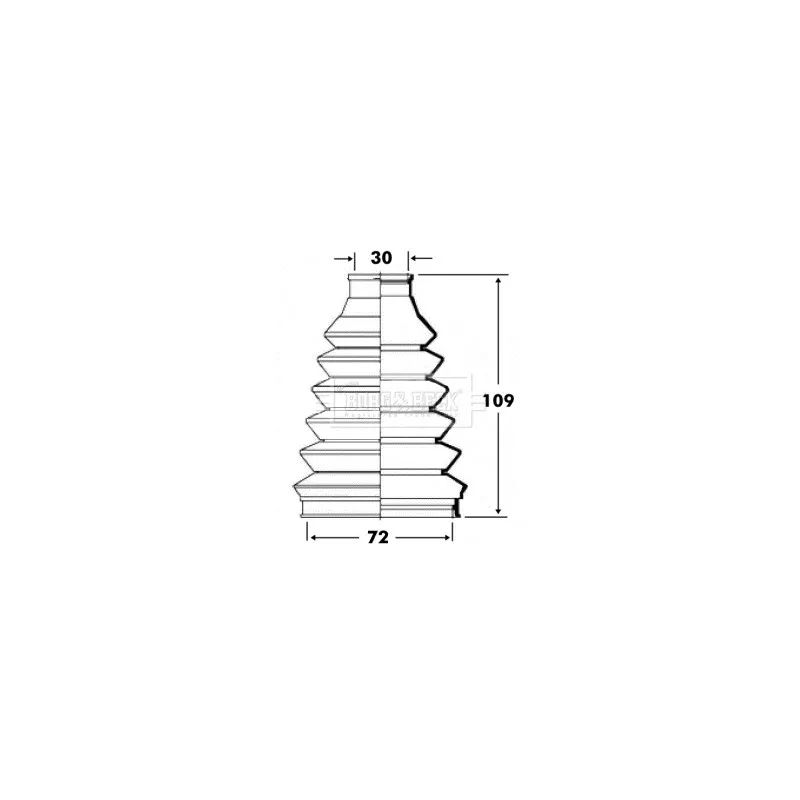 Joint-soufflet, arbre de commande BORG & BECK BCB6074