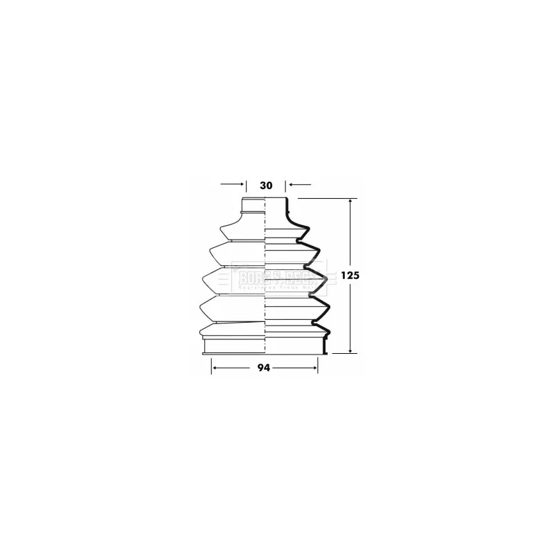 Joint-soufflet, arbre de commande BORG & BECK BCB6079