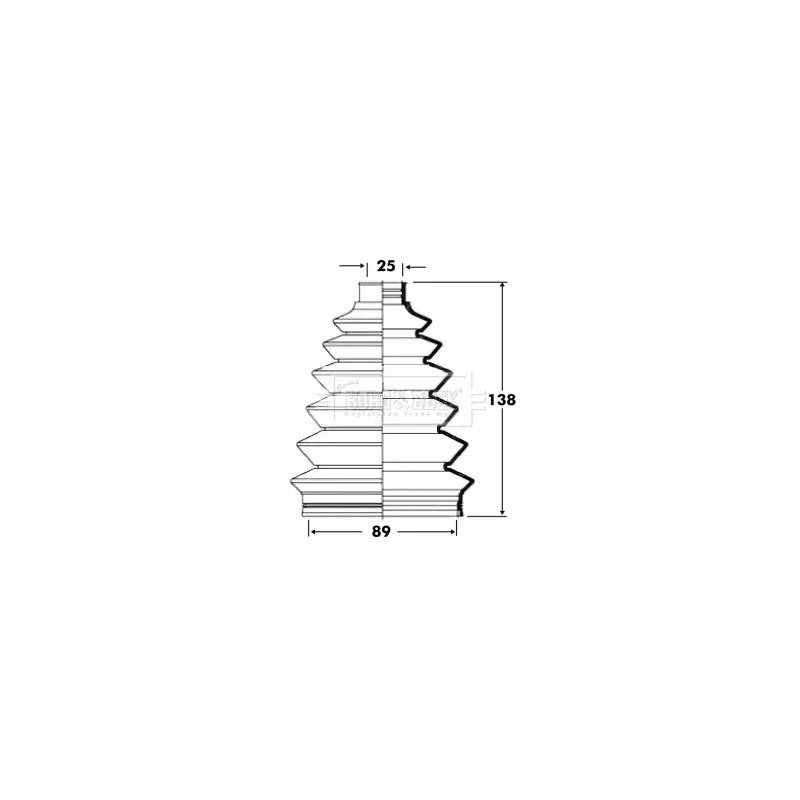 Joint-soufflet, arbre de commande BORG & BECK BCB6088
