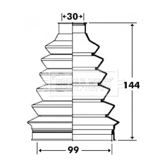 Soufflets de cardan avant BORG & BECK BCB6101