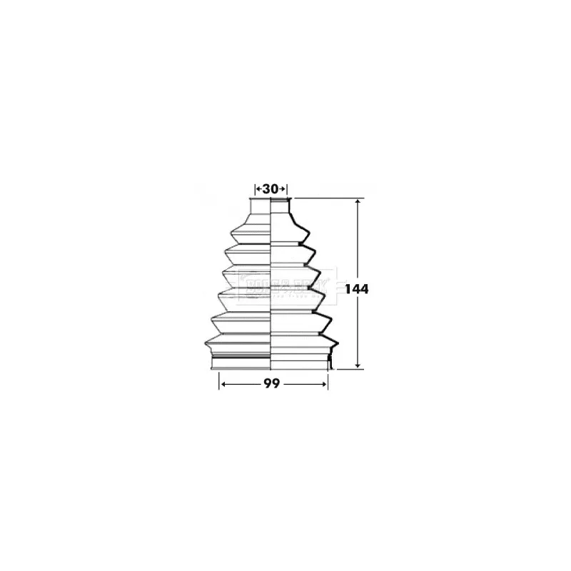 Soufflets de cardan avant BORG & BECK BCB6101