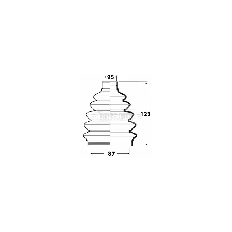 Joint-soufflet, arbre de commande BORG & BECK BCB6105