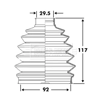 Joint-soufflet, arbre de commande BORG & BECK BCB6107