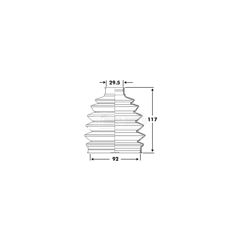 Joint-soufflet, arbre de commande BORG & BECK BCB6107