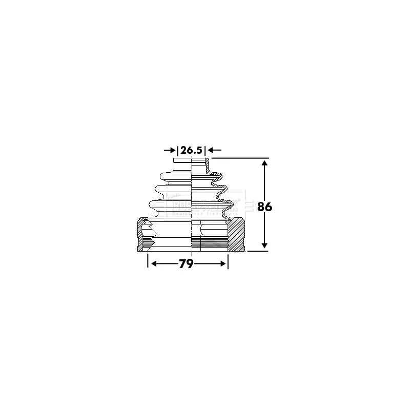 Joint-soufflet, arbre de commande BORG & BECK BCB6110