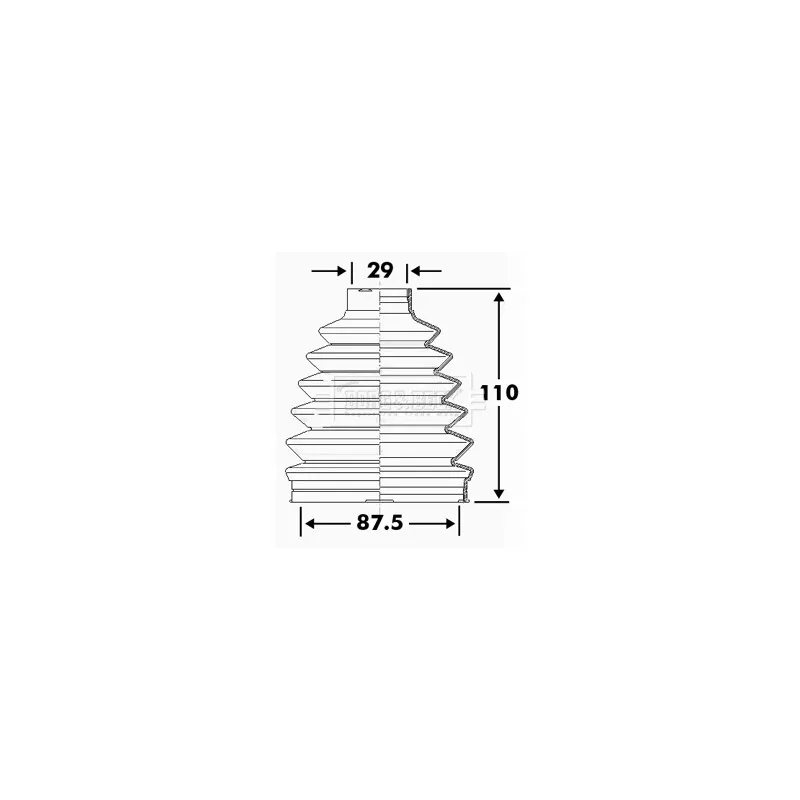Joint-soufflet, arbre de commande BORG & BECK BCB6111
